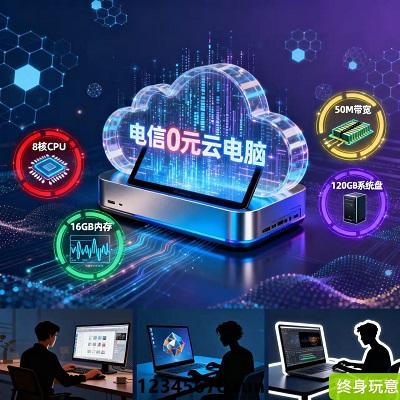 创业者必备！0元电信云电脑，省钱高效还安全