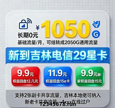 4xxx在线过户！吉林电信29星卡，买卖转让安全又便捷